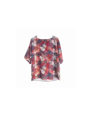 Image of Ladies Flowery Short Sleeverop
