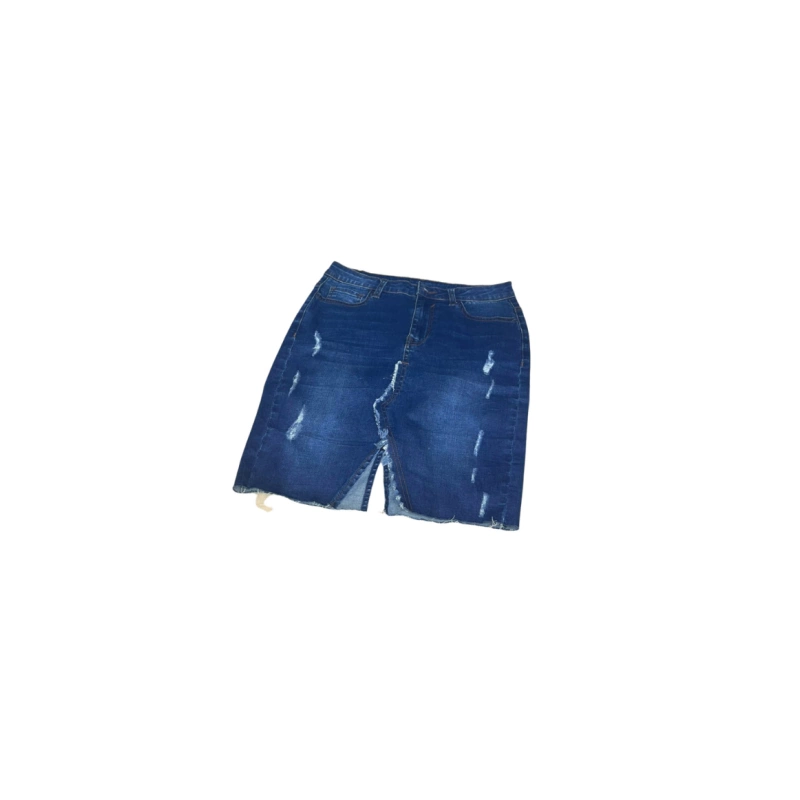 Image of Dark Blue Denim Skirt