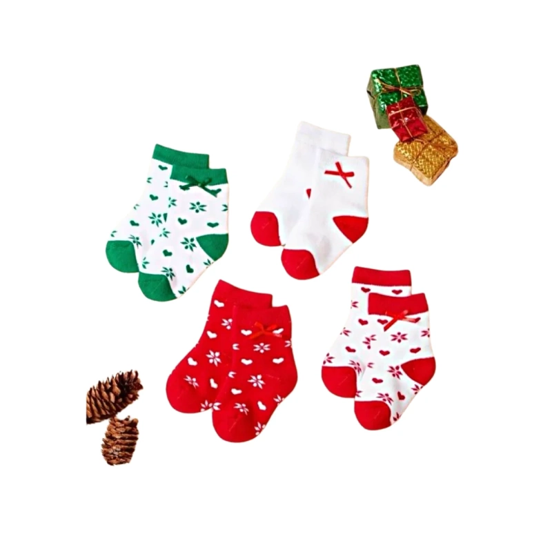 Image For Baby Snowflake Print Sock