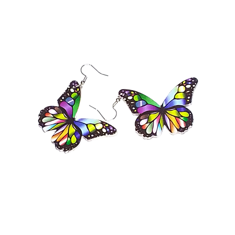 Coloured Butterfly Earing