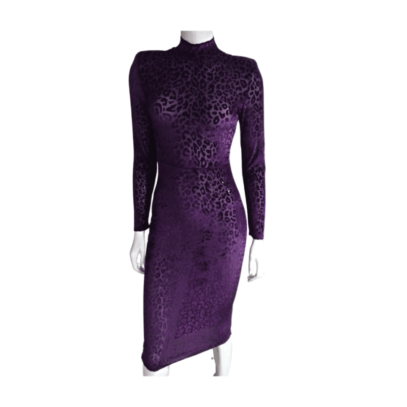 Image For Purple Velvet Dress