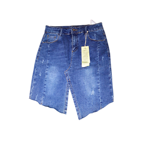 Image For Blue Stock Denim Skirt