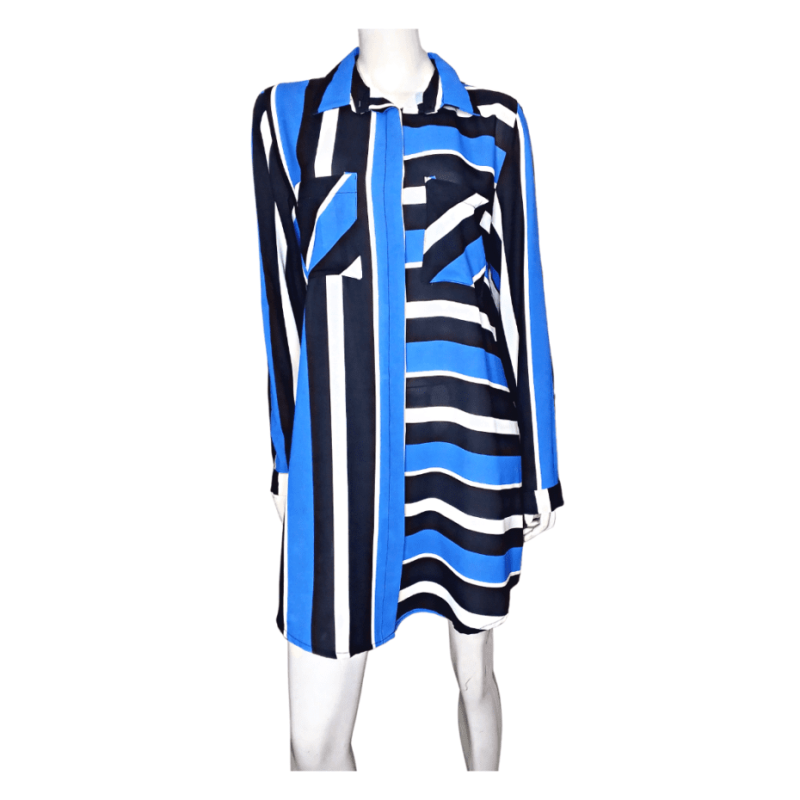 The Image For Lavina Stripped Tunic Dress