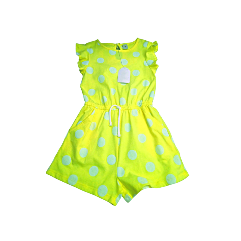 Image For Tu Yellow Polka Dot Jumpsuit