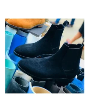 Image of SAM.O Black Suede Handmade Boot