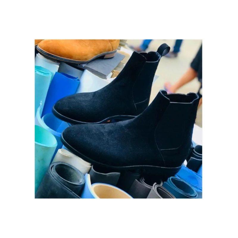 Image of SAM.O Black Suede Handmade Boot