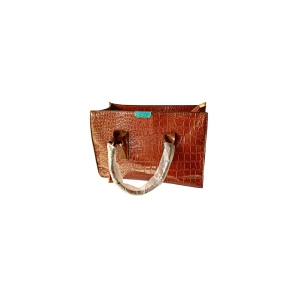 Brown Skin Patent Bag Image