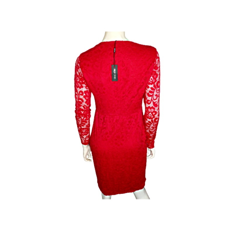 NLYONE Plunge Lace Bodycon Dress - Image 2