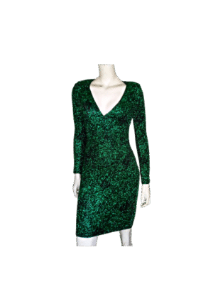 This Is The Plunge Glitter Lurex Dress Image