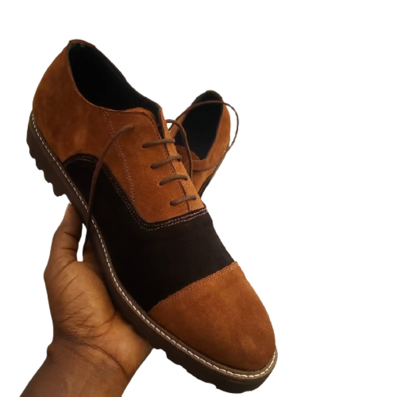 Image of Brown Suede Handmade Shoe