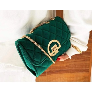 Image For Mini Quilted Buckle Chain Shoulder Bag