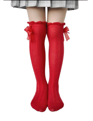 Image For Bow Over The Knees Sock