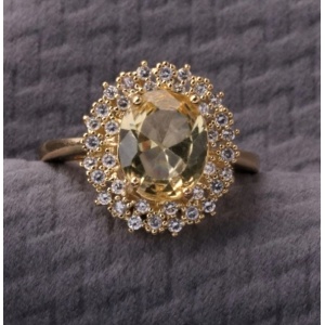 Image For Cubic Zirconia Decor Ring