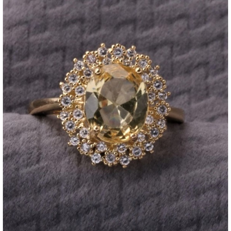 Image For Cubic Zirconia Decor Ring