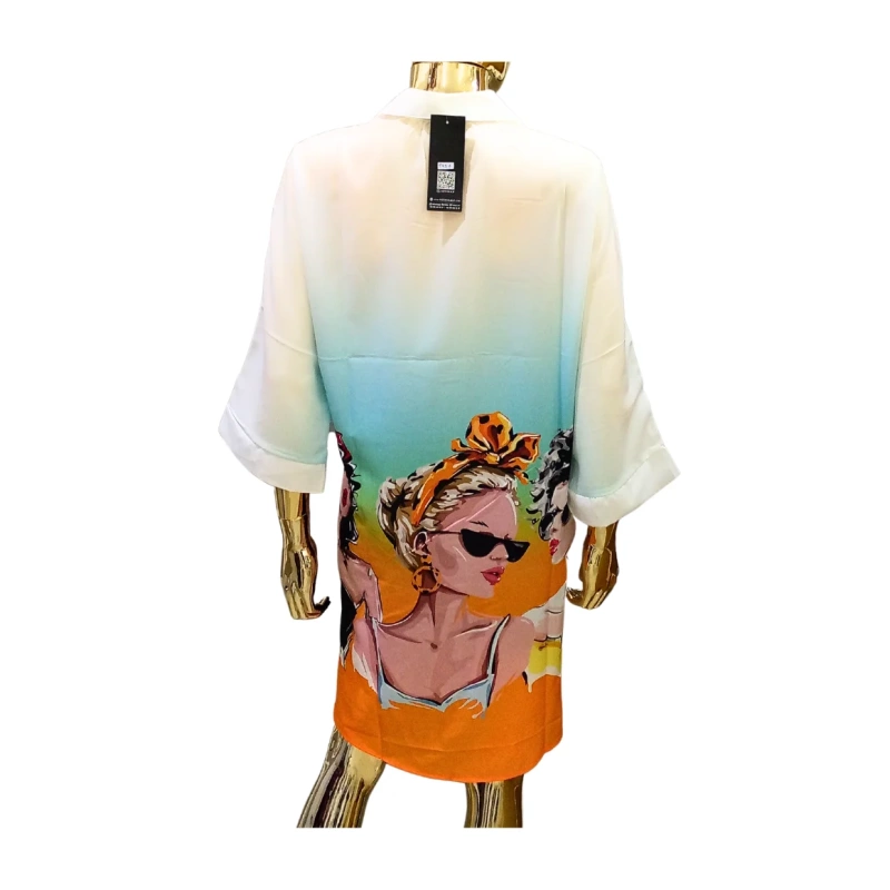 Image of Mix Mirage Beach Shirt-Dress