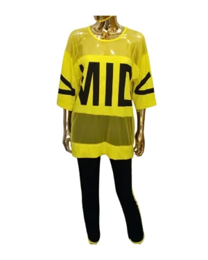 Image of Ross Fashion Yellow & Black 2 Piece