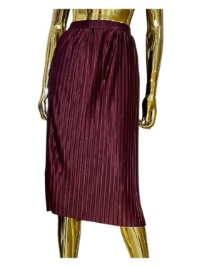 Image of NLY Trend Wine Pleated Skirt