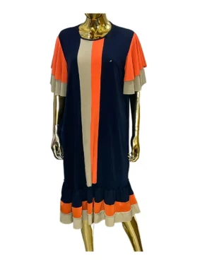 Image of C Collection Multi-Colored Dress