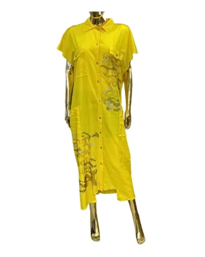 Image of Yellow Stoned Dress