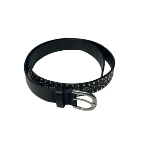 Image of Stud Pattern Leather Belt