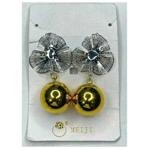 Image of Meiji Silver and Gold Dangling Earring