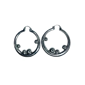 Images of Silver Hoop Earring