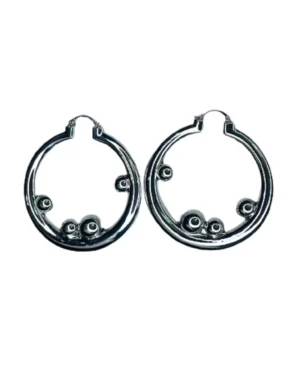Images of Silver Hoop Earring