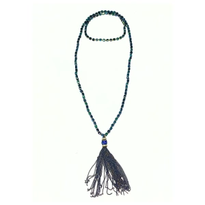 Image of Multicolor Beaded Buddha Head Tassels Necklace