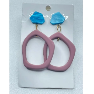 Image of Irregular Geometric Acrylic Drop Earrings