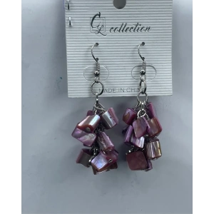 Image of Natural Stone Bead Cluster Earrings