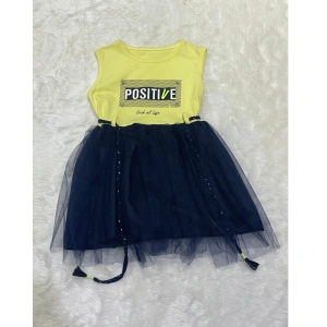 Image of Pinpon Yellow and Blue Dress