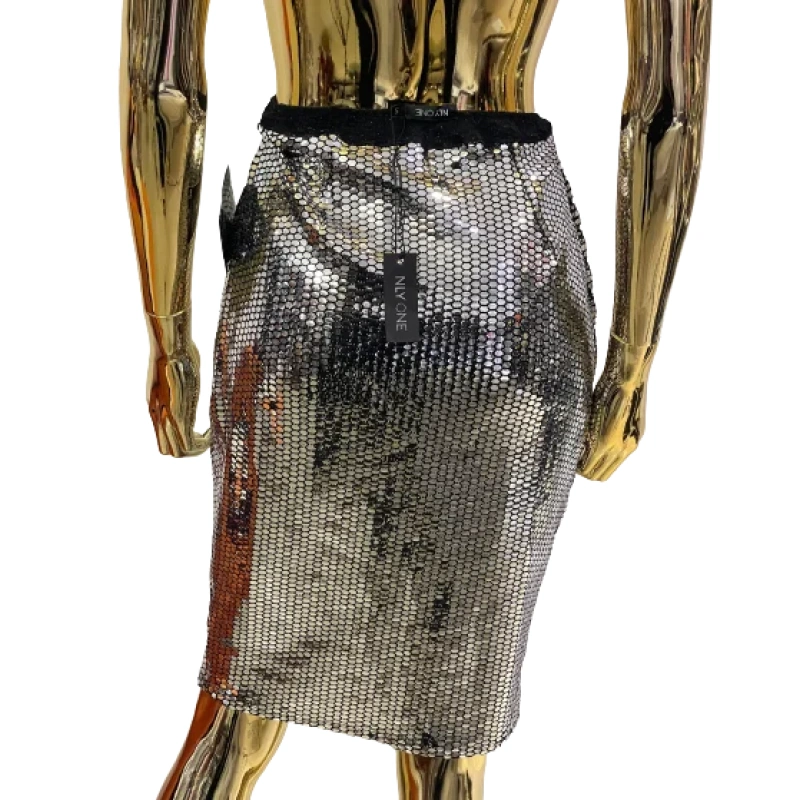 Image of NLY One Disco Pencil Skirt