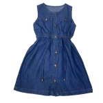 Image of Children Jeans Sleeveless Gown