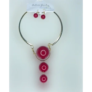 Image of Red Cultured Pearl Necklace