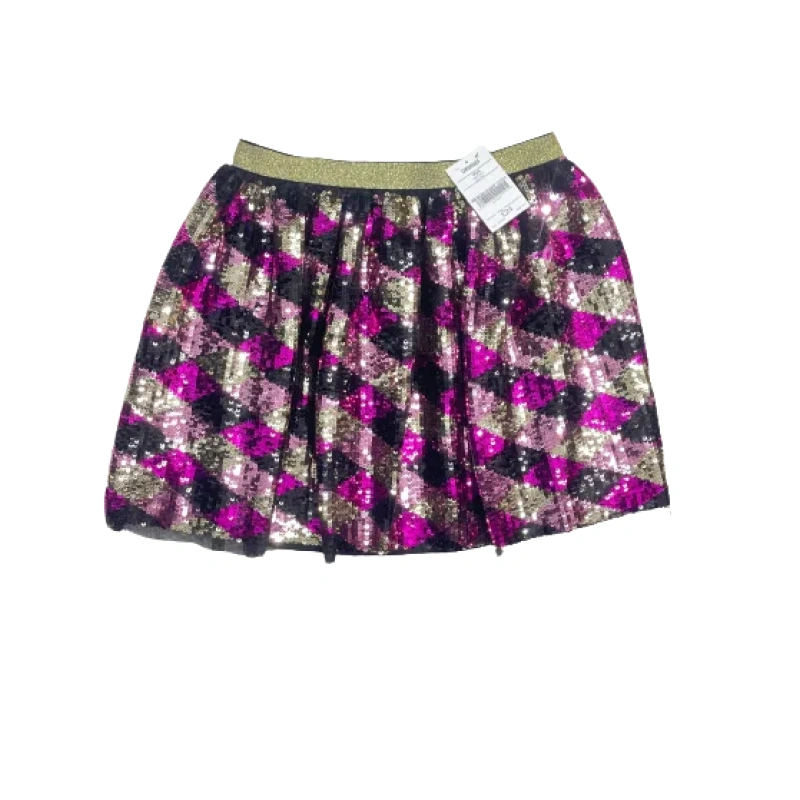 Image of Next Sequence Skirt Black and Gold