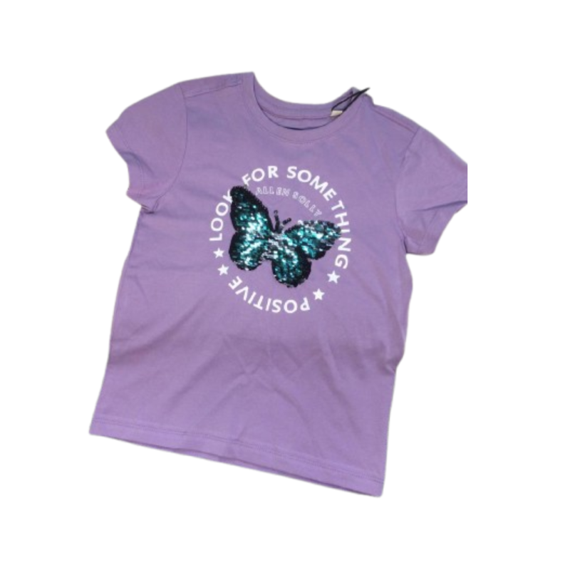 Girls' Lavender Butterfly Sequin T-Shirt – Allen Solly Junior