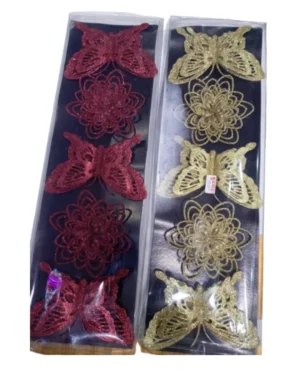 Glitter Butterfly Ornaments