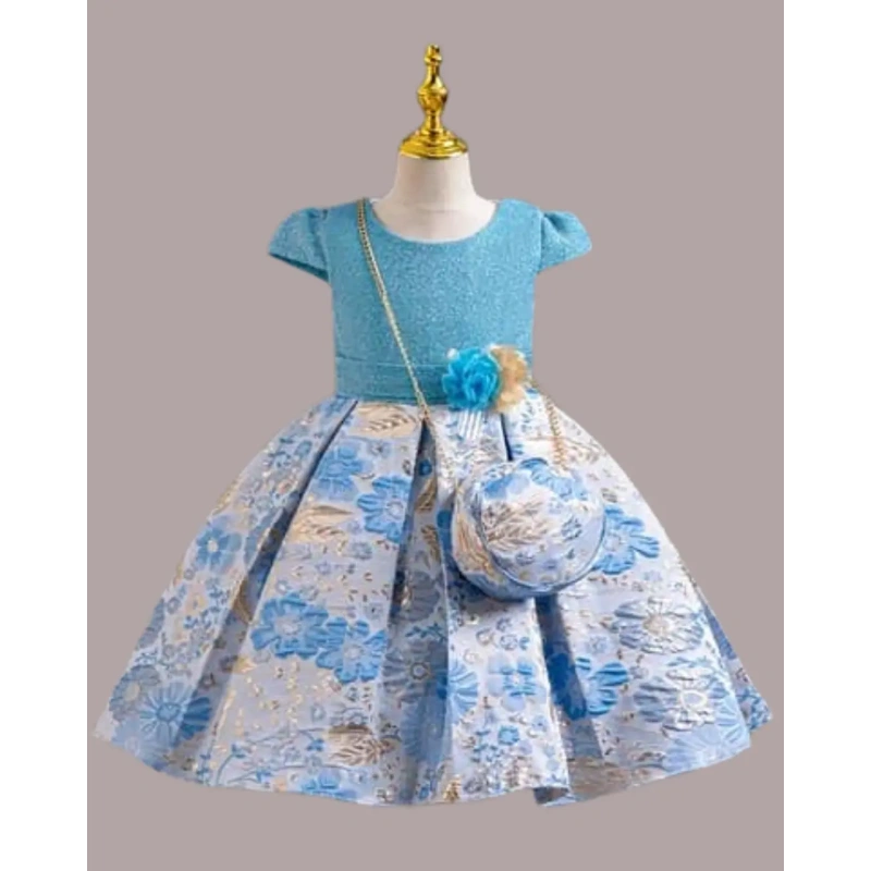 Elegant Princess Dress with Matching Purse – Perfect for Special Occasions