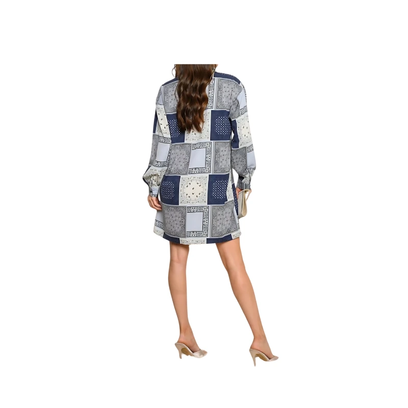 Beautiful print shirt dress