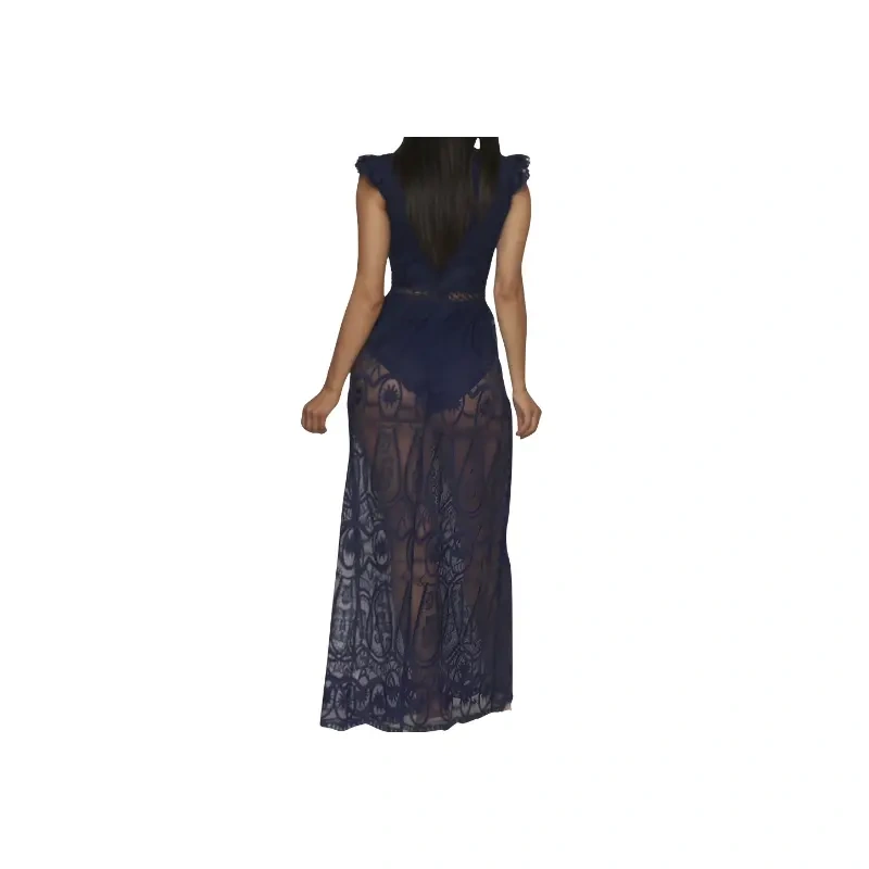 Elegant Black Lace Jumpsuit - Sophisticated Style1