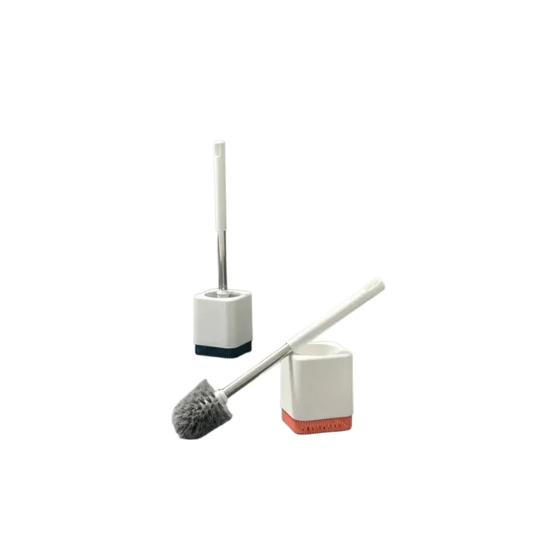 Wall Mount Strong Bristle Toilet Brush with Holder