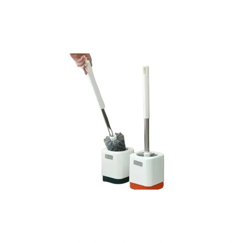 Wall Mount Strong Bristle Toilet Brush with Holder1