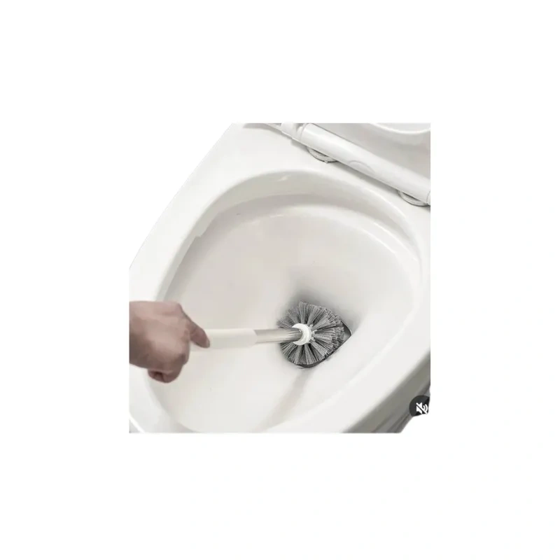 Wall Mount Strong Bristle Toilet Brush with Holder2