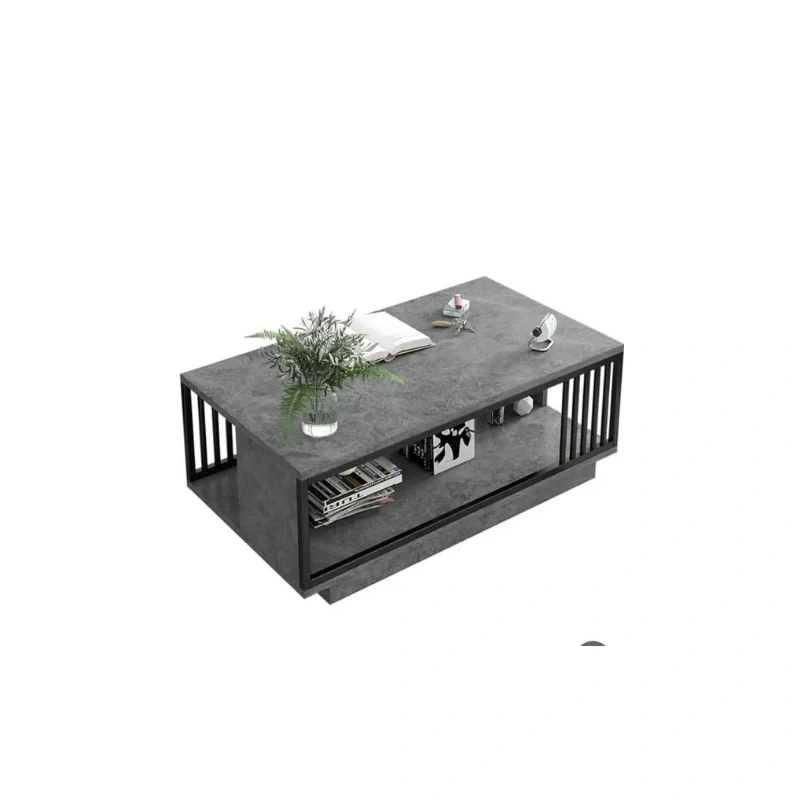 Living Room Sofa Table with Storage Shelf1