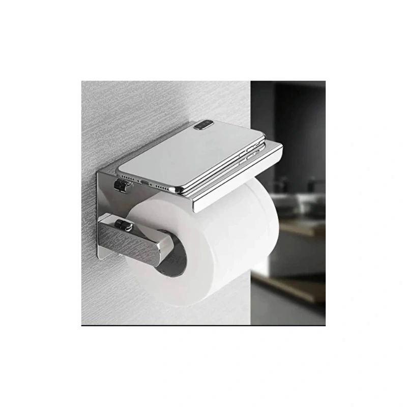 Primo TP01 Stainless Steel Toilet Paper Holder with Shelf1