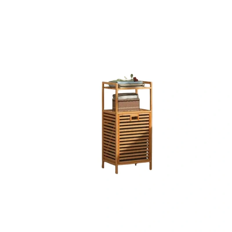 3-Tier Bamboo Laundry Hamper with Shelves2