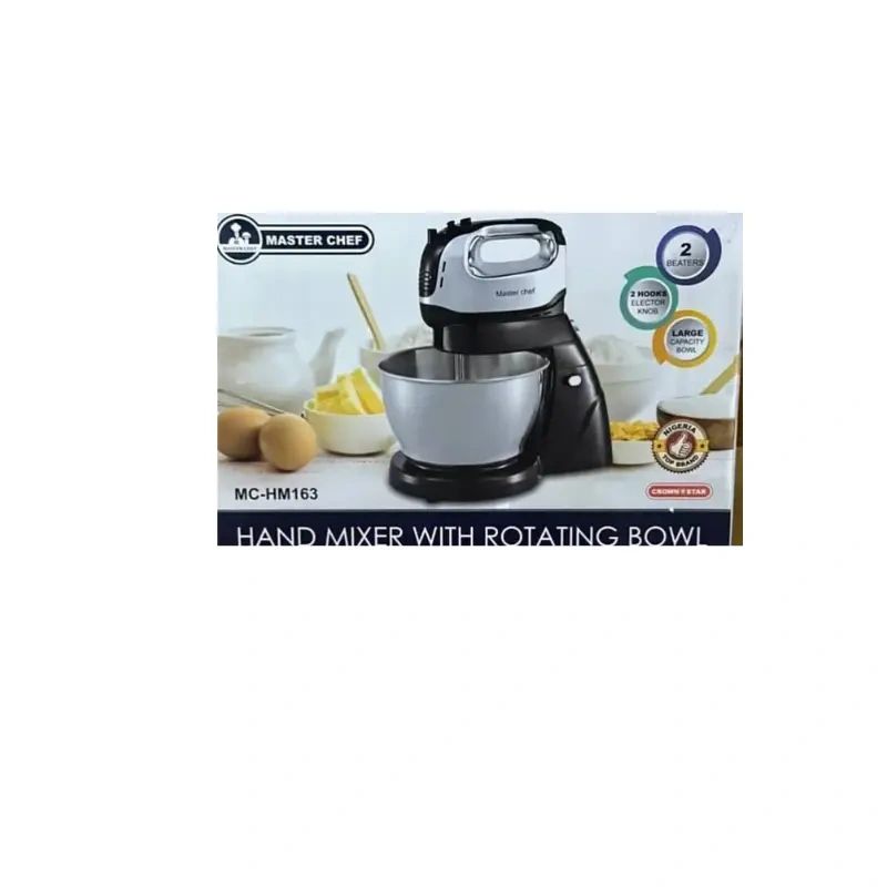 Masterchef 4L 500W Electric Hand Cake Mixer with Stainless Steel Bowl1
