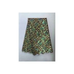 Elegant African Sequin Lace Lace Fabric - 5Yards