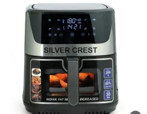 Silver Crest Digital Air Fryer – 6L High-Capacity, 1800W Smart Touch Air Fryer with Timer & Temperature Control
