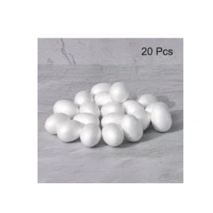 Uxcell 20pcs White Egg Foam Balls - Craft & Decoration